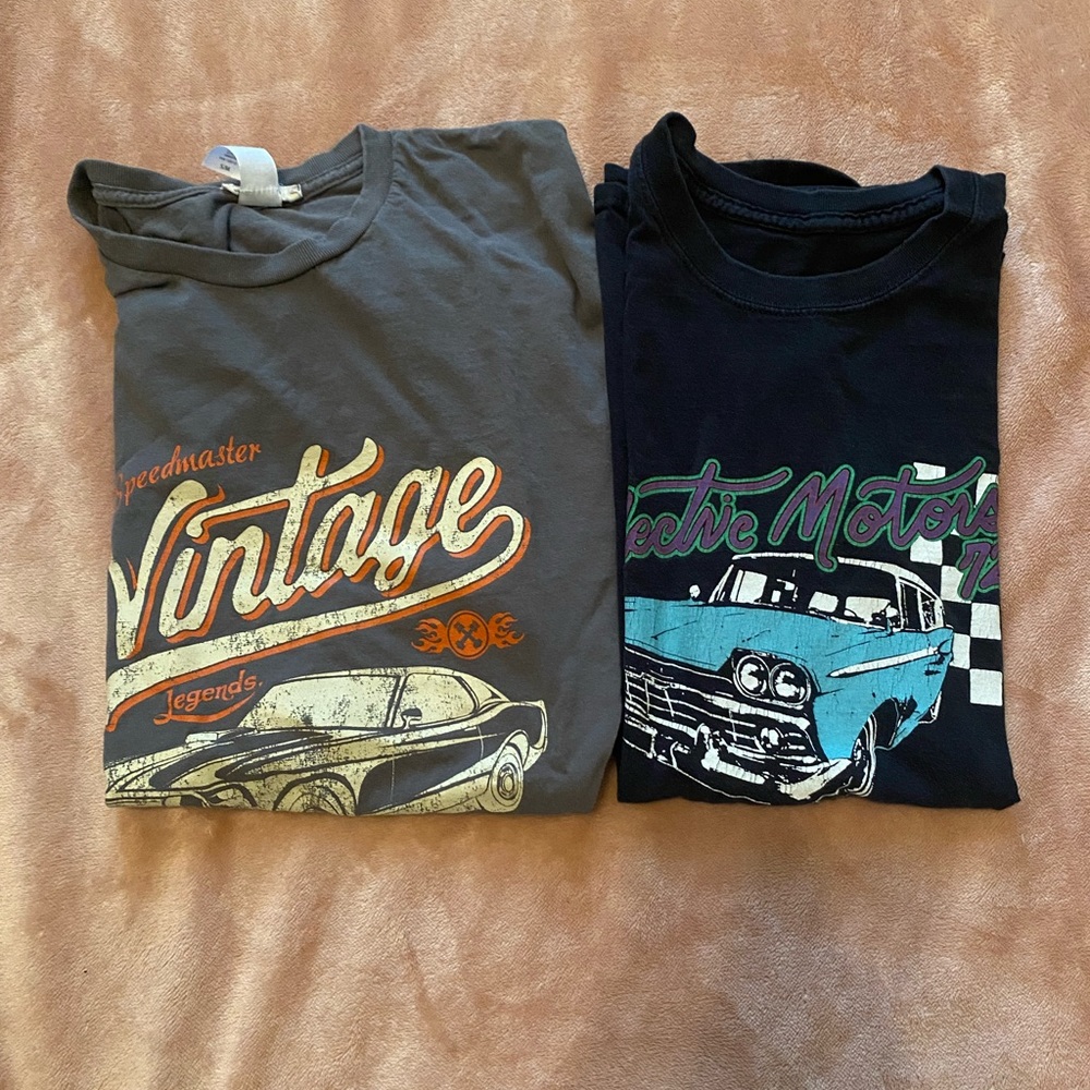 Brandy Melville Graphic Tee Cars Bundle of Two Altar’d State